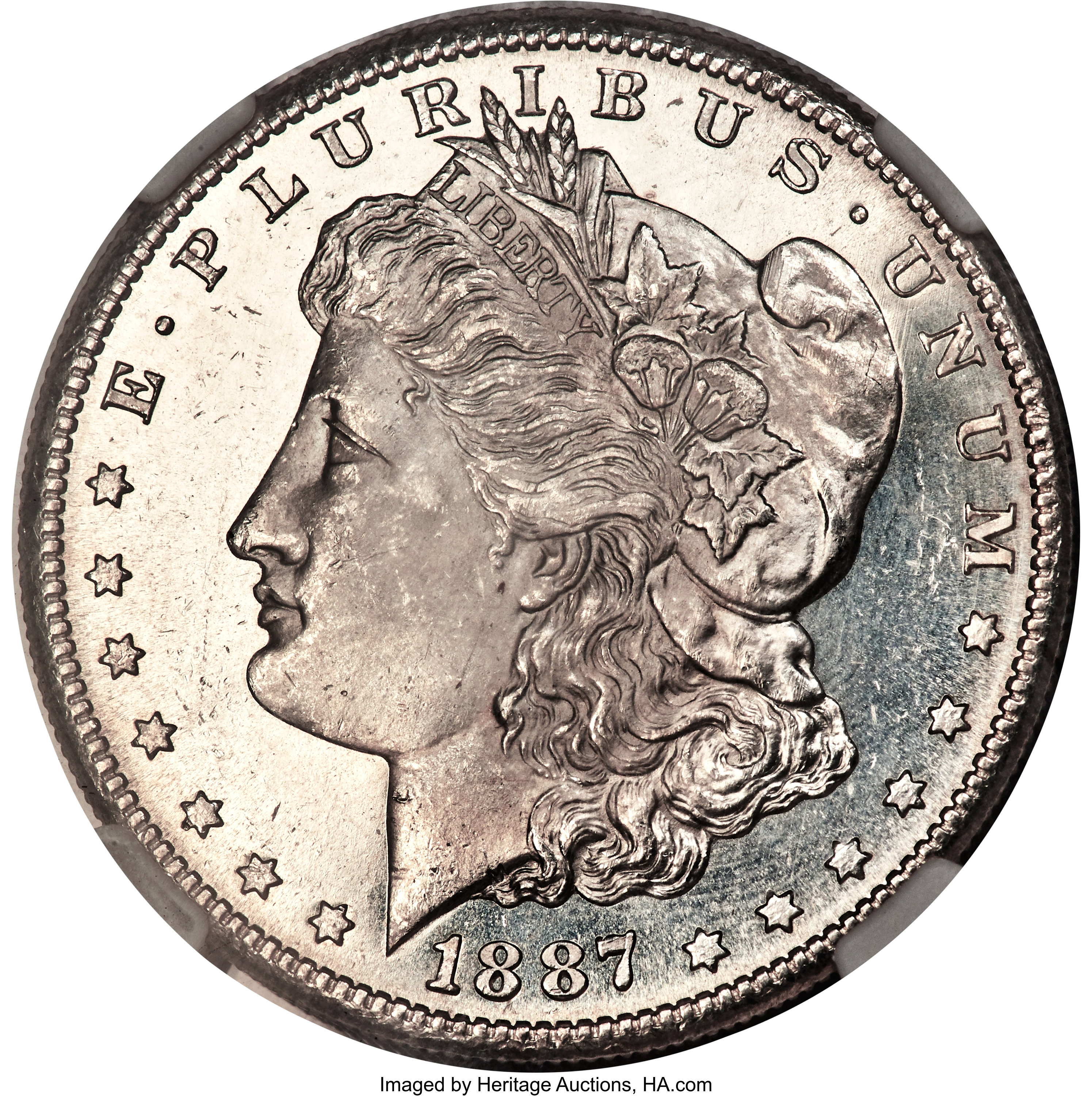 image for: 1887-S $1 MS65 Prooflike NGC....