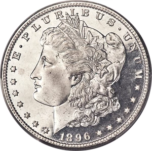 image for: 1896 $1 MS66+ Deep Mirror Prooflike PCGS. CAC....