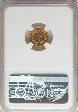 image for: 1867 G$1 PR61 Cameo NGC. JD-1, High R.6....