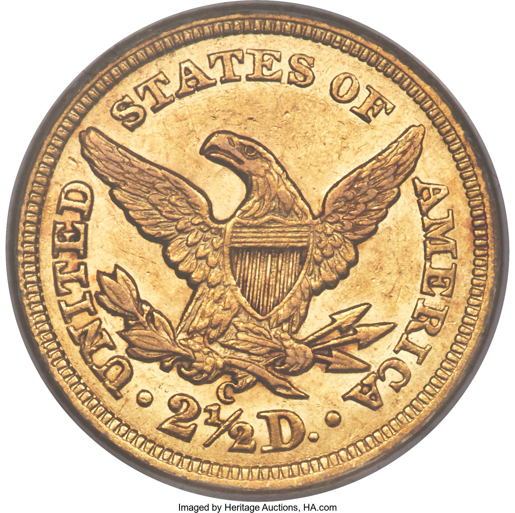 image for: 1840-C $2 1/2 AU50 PCGS. Variety 1....