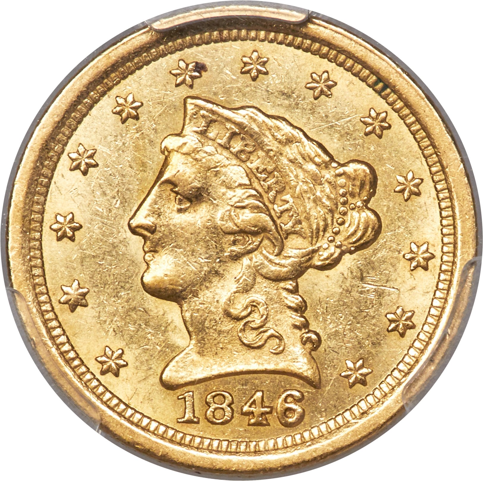 image for: 1846-O $2 1/2 MS61 PCGS. Variety 3....