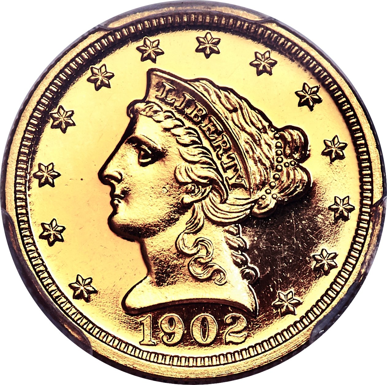 image for: 1902 $2 1/2 PR64 PCGS. JD-1, R.4....