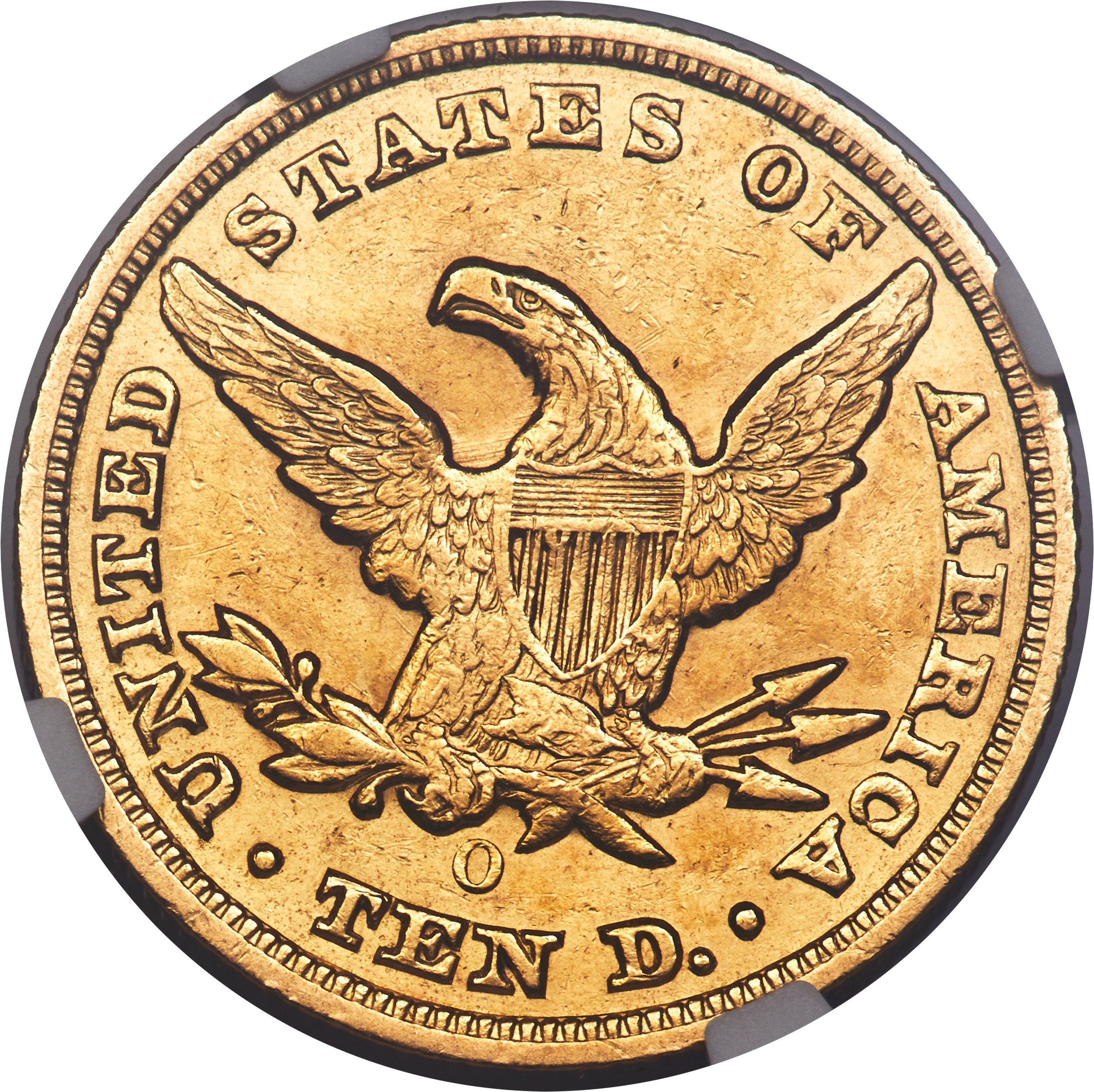 image for: 1848-O $10 AU53 NGC. Variety 1....