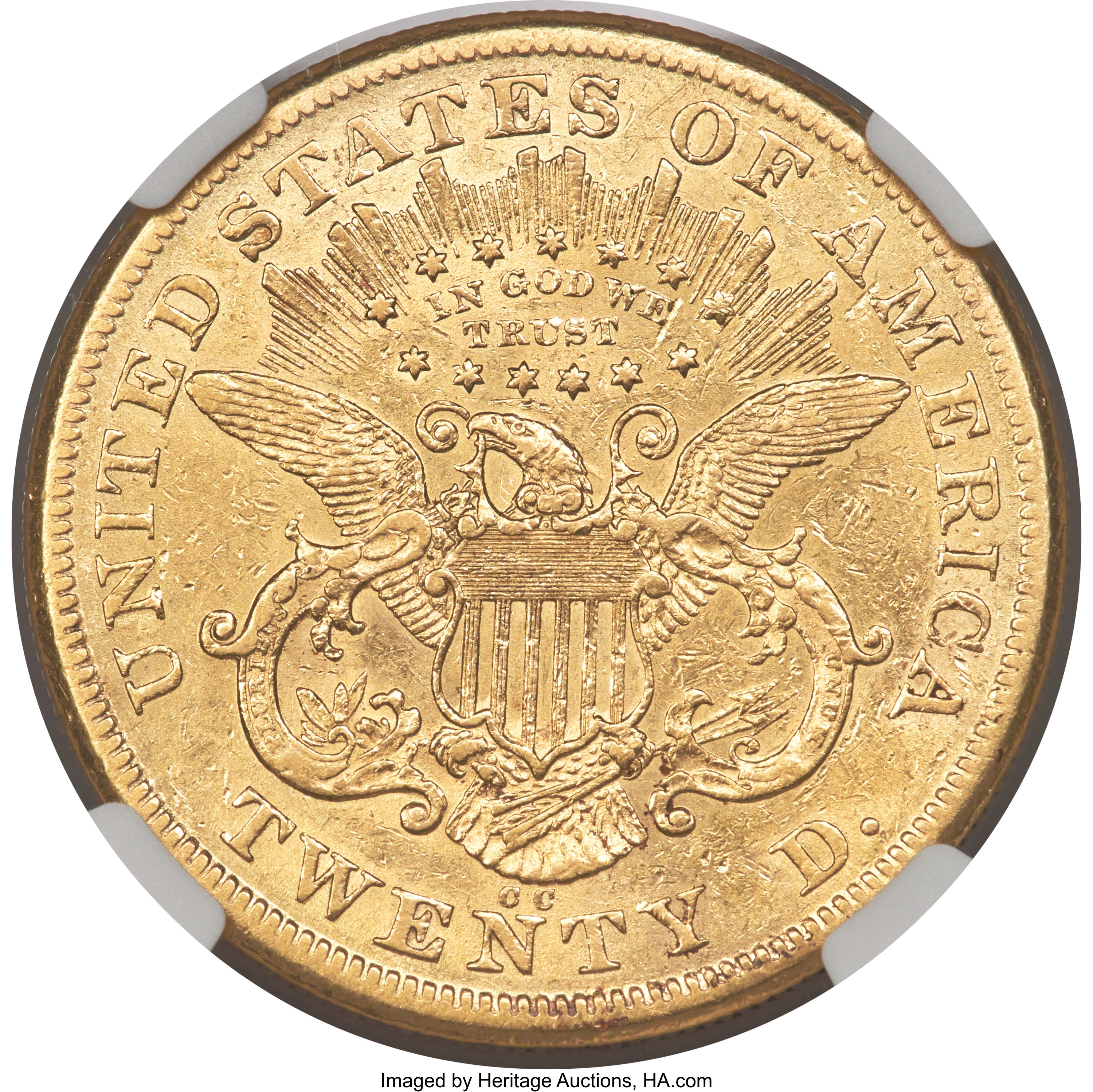 image for: 1873-CC $20 XF40 NGC. Variety 1-A....