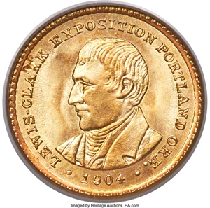 image for: 1904 G$1 Lewis and Clark Gold Dollar MS66 PCGS....