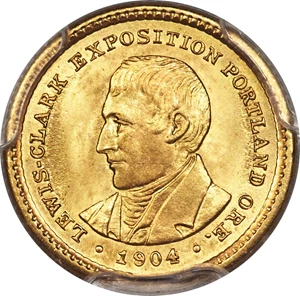image for: 1904 G$1 Lewis and Clark Gold Dollar MS66+ PCGS....