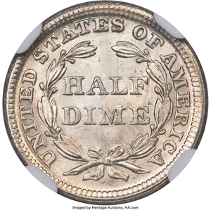 image for: 1851 H10C MS67 NGC....