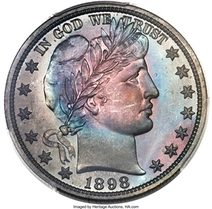 image for: 1898 50C PR67+ PCGS. CAC....