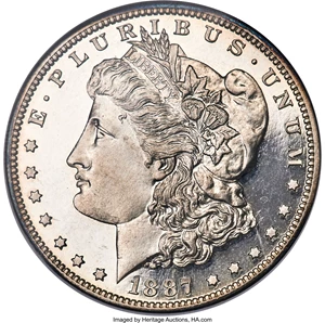 image for: 1887 $1 PR65 Ultra Cameo NGC....