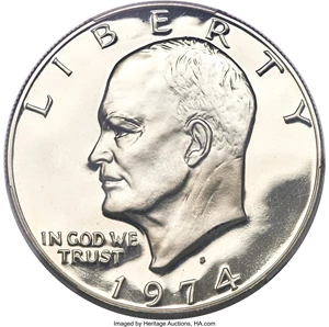 image for: 1974-S $1 Clad PR70 Deep Cameo PCGS....