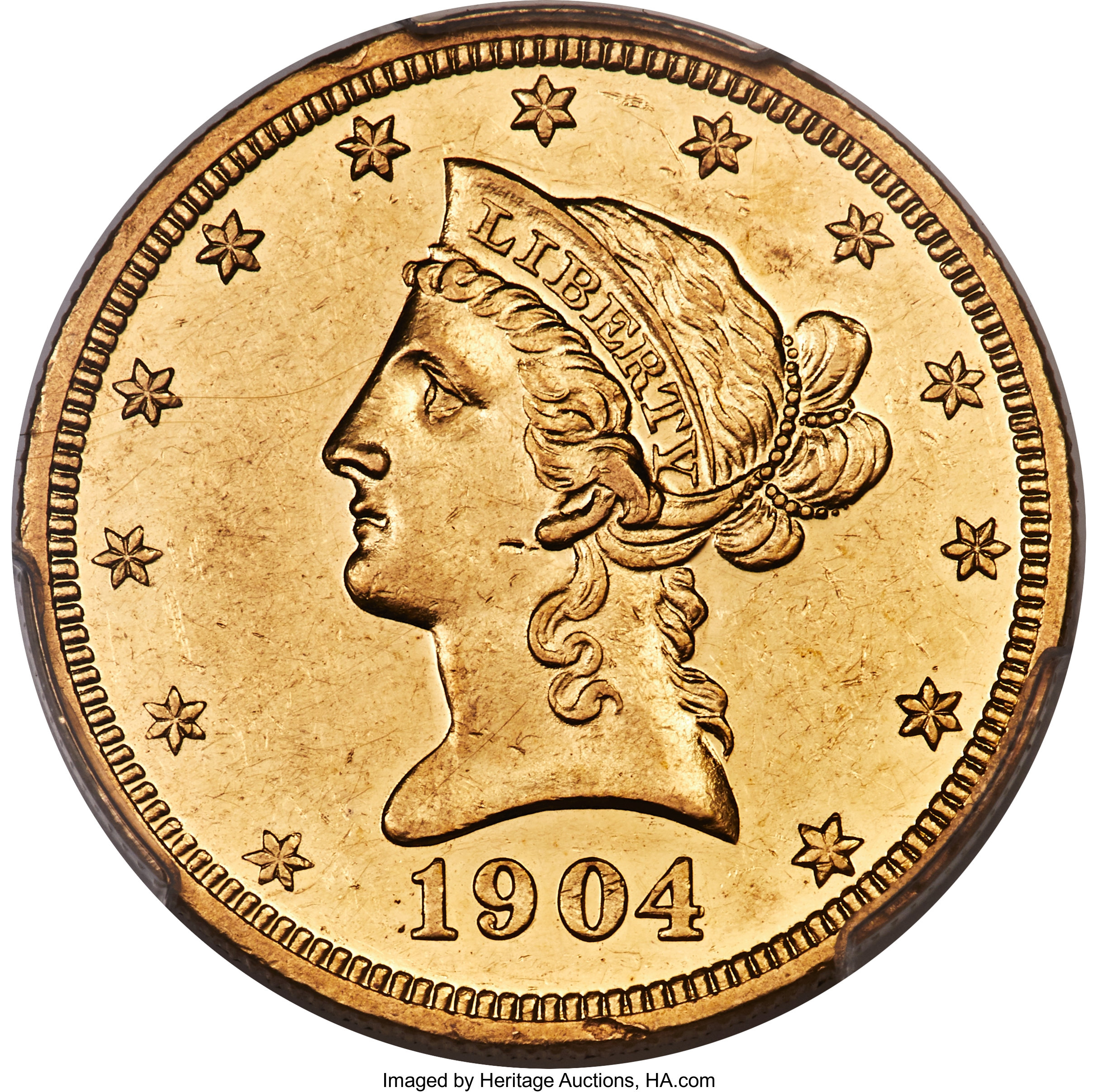 image for: 1904 $10 PR55 PCGS. JD-1, Low R.5....