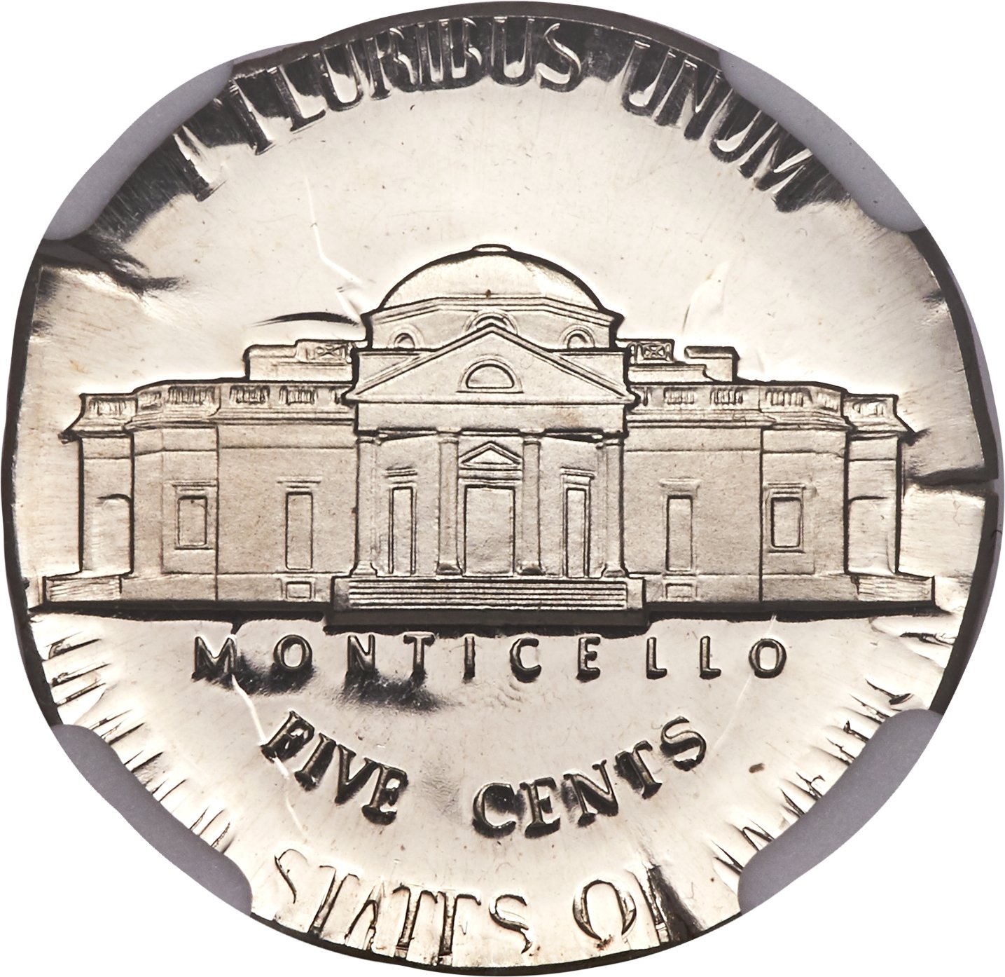 image for: 1977-S 5C Jefferson Nickel -- Struck on a Dime Planchet, Clashed Dies -- PR67 Ultra Cameo NGC....