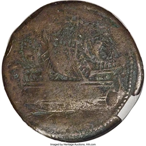image for: (1616) SHILNG Sommer Islands Shilling, Small Sail VF20 NGC. Breen-2, W-11460, R.5....