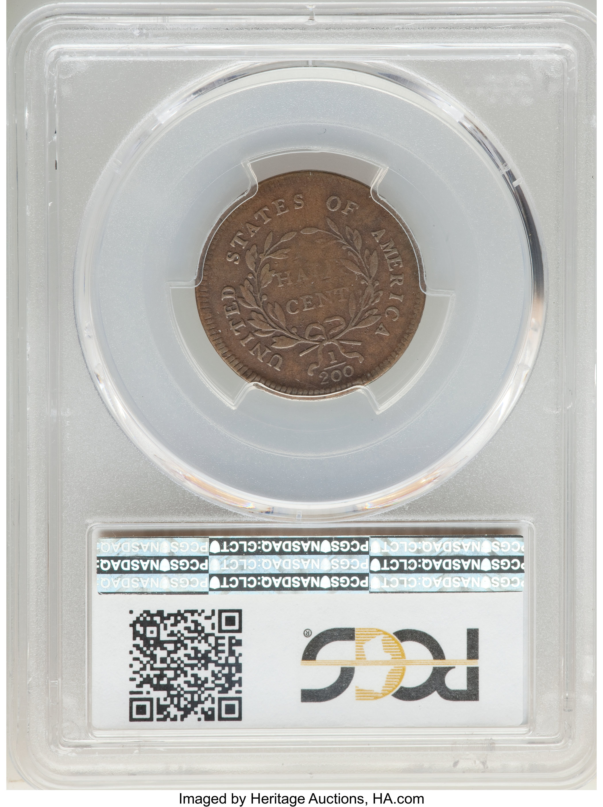 1796 1/2c Pole, C-2 MS BN MS65 BN thumbnail 21