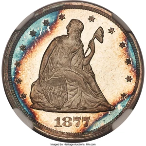 image for: 1877 20C PR65 Ultra Cameo NGC....