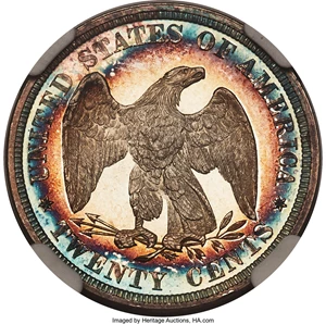 image for: 1877 20C PR65 Ultra Cameo NGC....