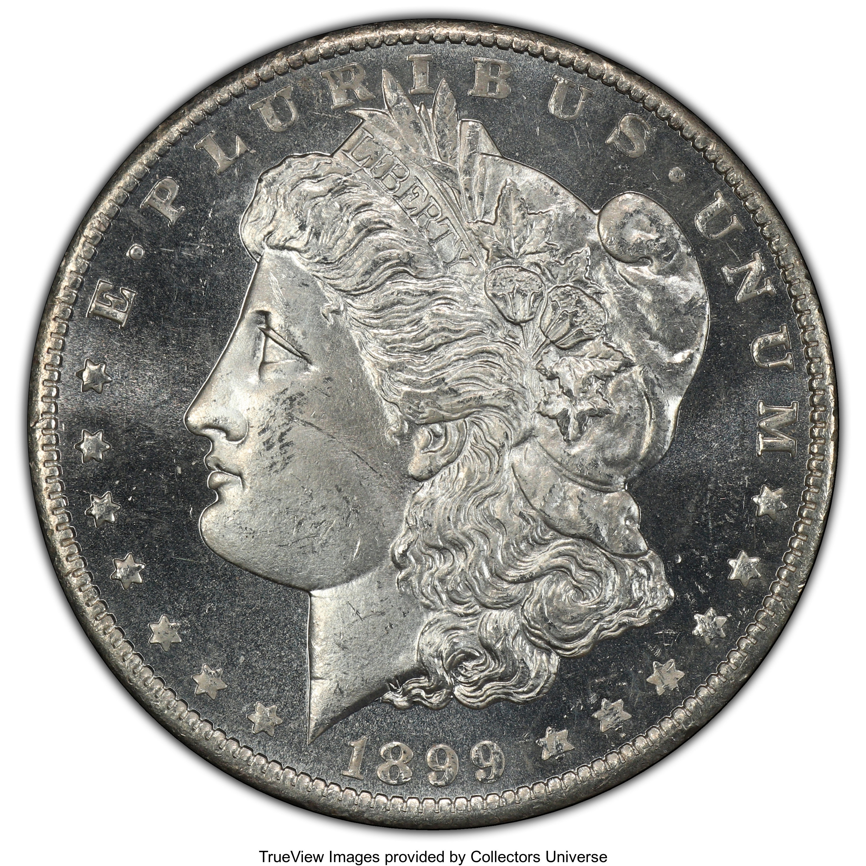 image for: 1899-O $1 MS65+ Deep Mirror Prooflike PCGS. PCGS Population: (42/20 and 2/2+). NGC Census: (20/7 and 0/0+). CDN: $1,200 Whs...