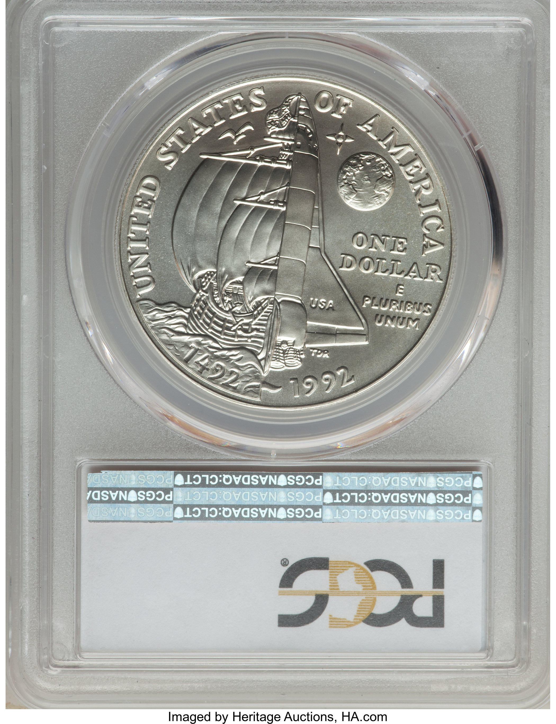 1992-D S$1 Columbus Quincentenerary MS70 thumbnail 18