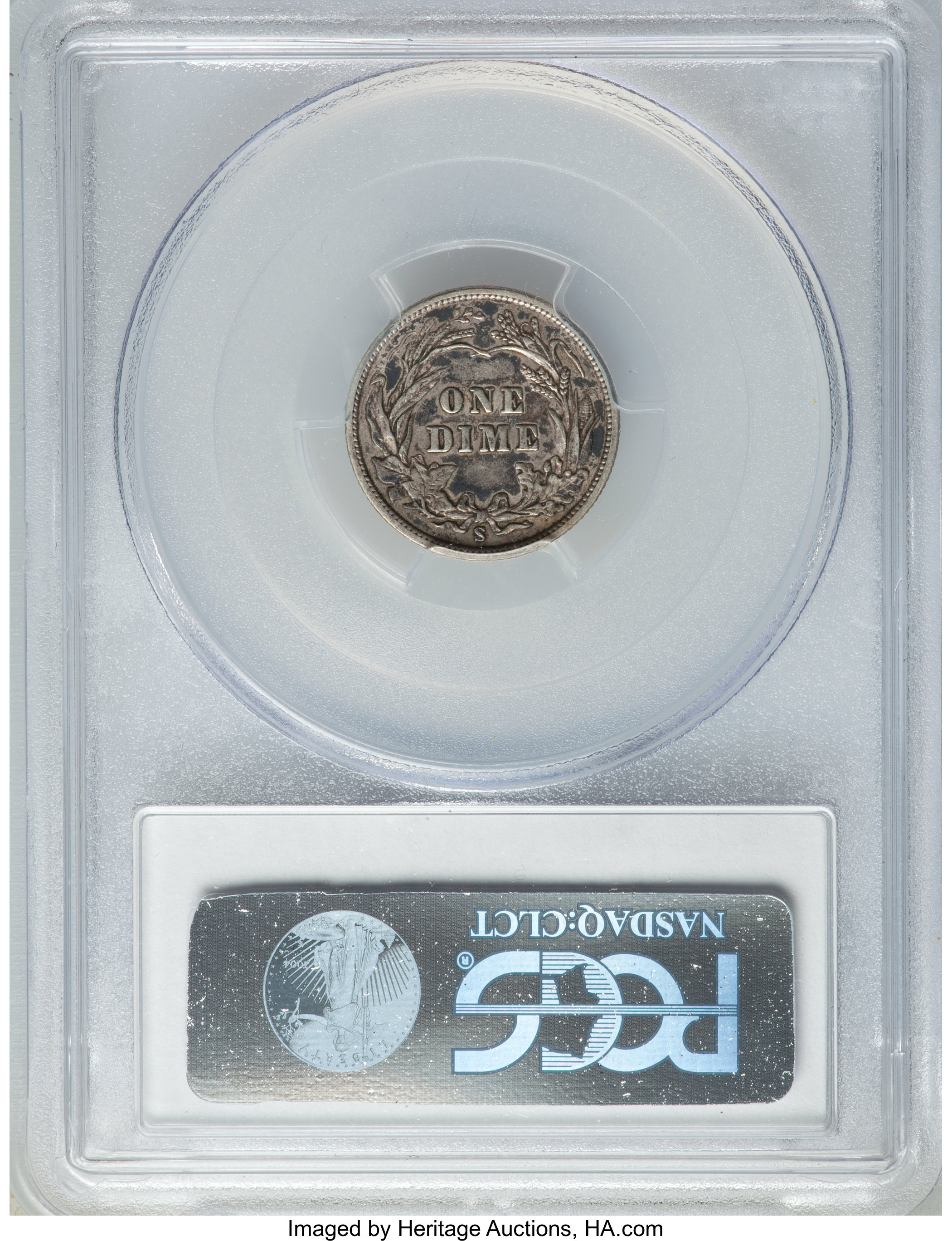 1901-S 10c XF45 CAC thumbnail 2