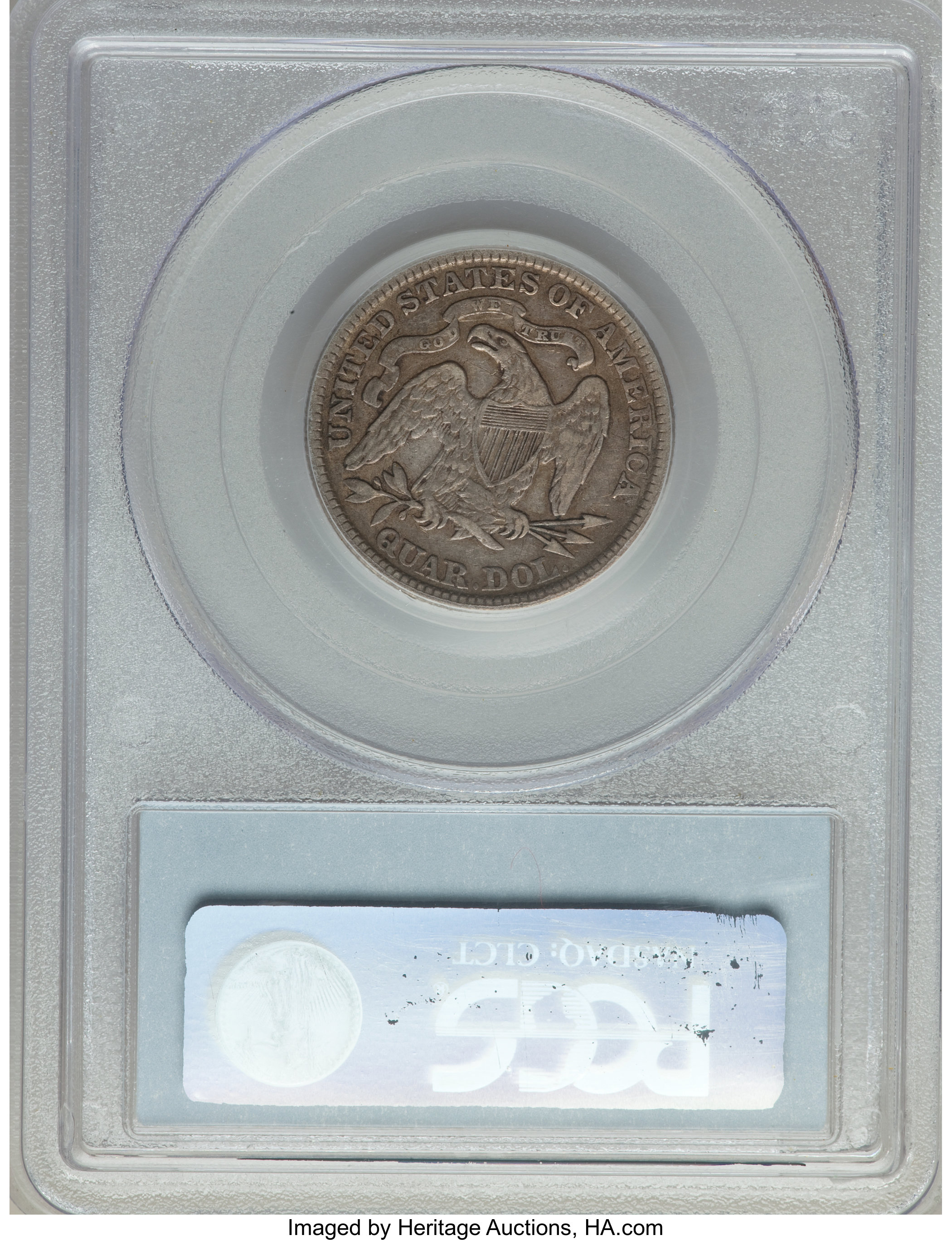 1858 25c VF25 thumbnail 2
