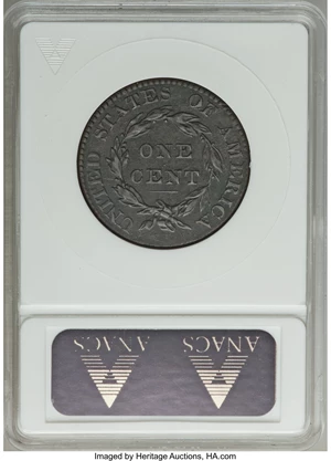 image for: 1825 1C N-3, R.3, -- Corroded -- ANACS. AU50 Details. NGC Census: (0/4). PCGS Population: (0/6). AU50. Mintage 1,461,100....