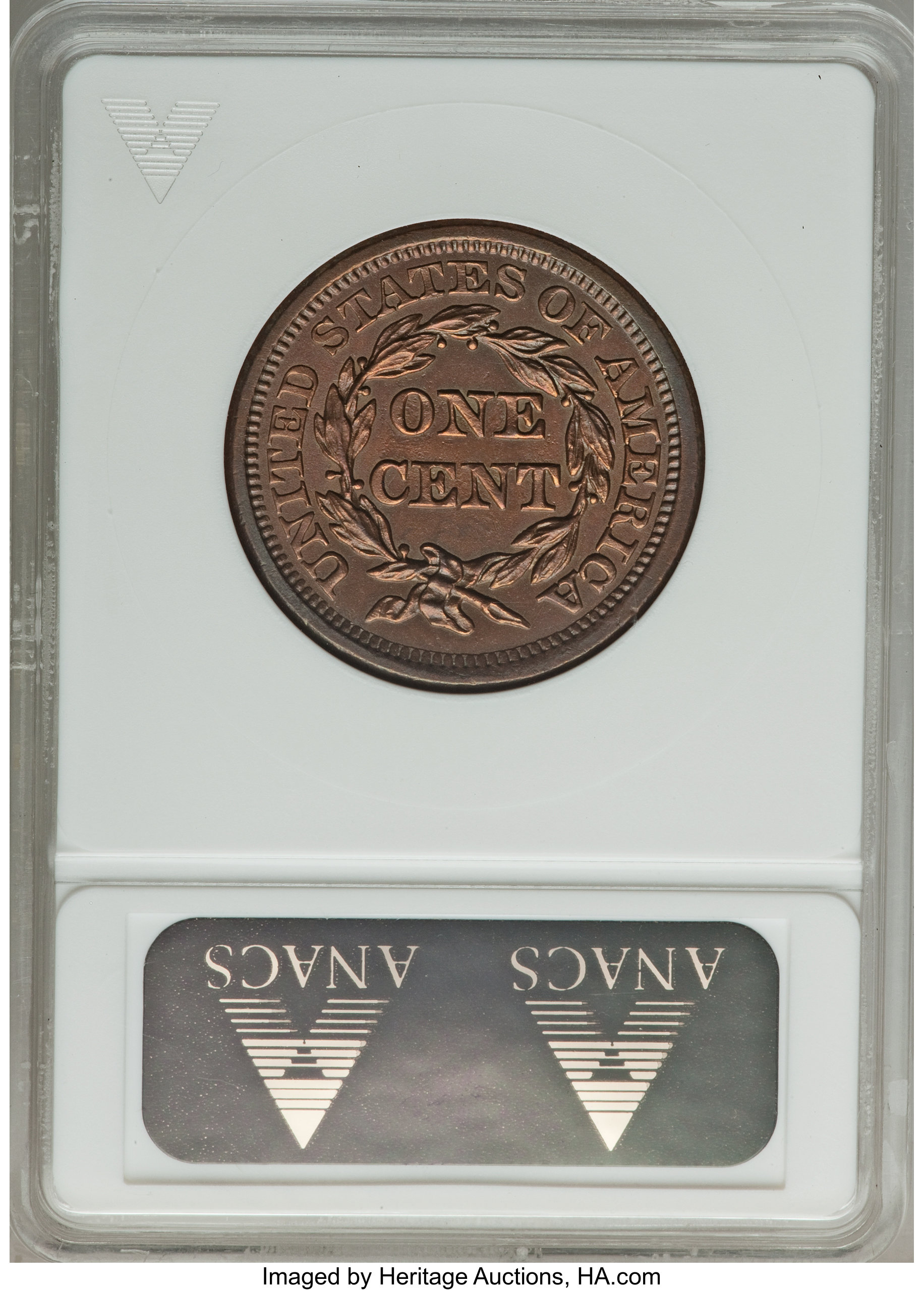 1856 1c Upright 5 MS BN MS60 BN thumbnail 2