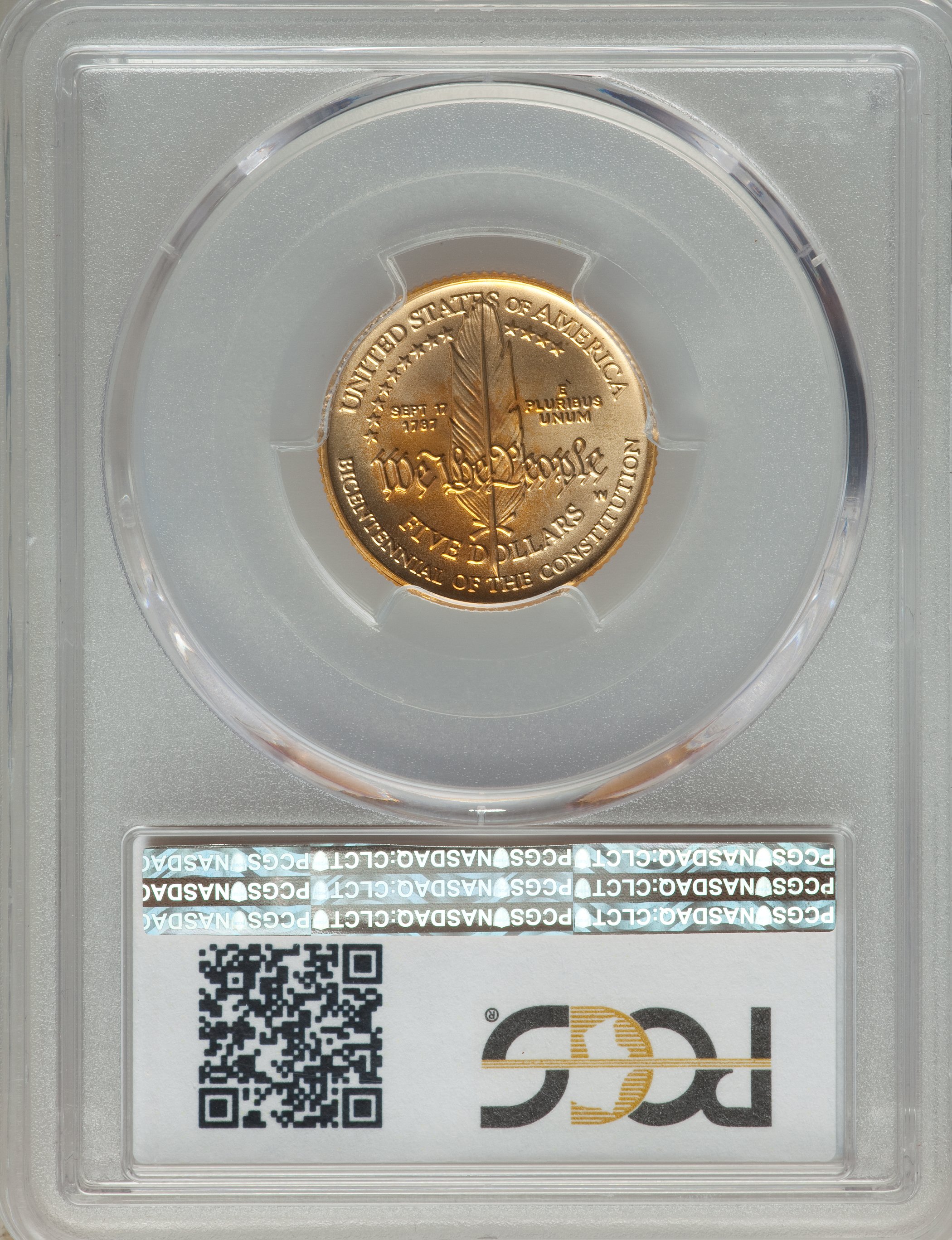 1987-W G$5  Constitution Bicentennial MS68 thumbnail 17