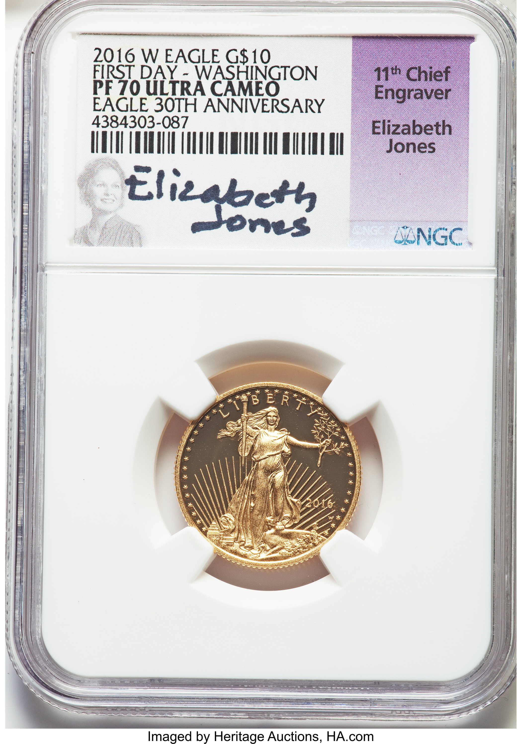 2016-W $5  Gold Eagle, 30th Anniversary PR DCAM OGP thumbnail 19