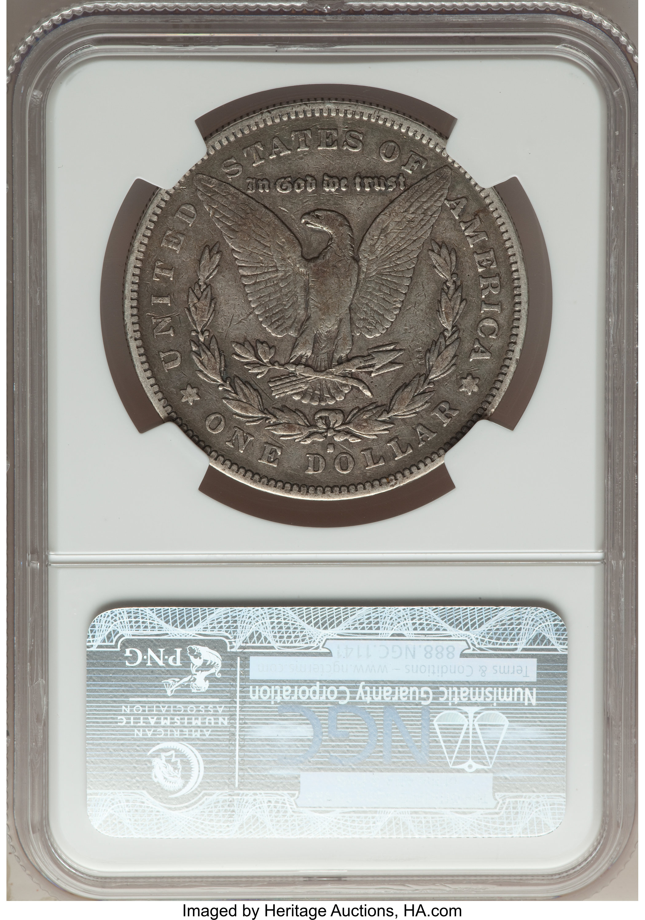 image for: 1879-S $1 Reverse of 1878, VAM-51, VF20 NGC. A Top 100 Variety. NGC Census: (1/2). PCGS Population: (0/15). VF20....