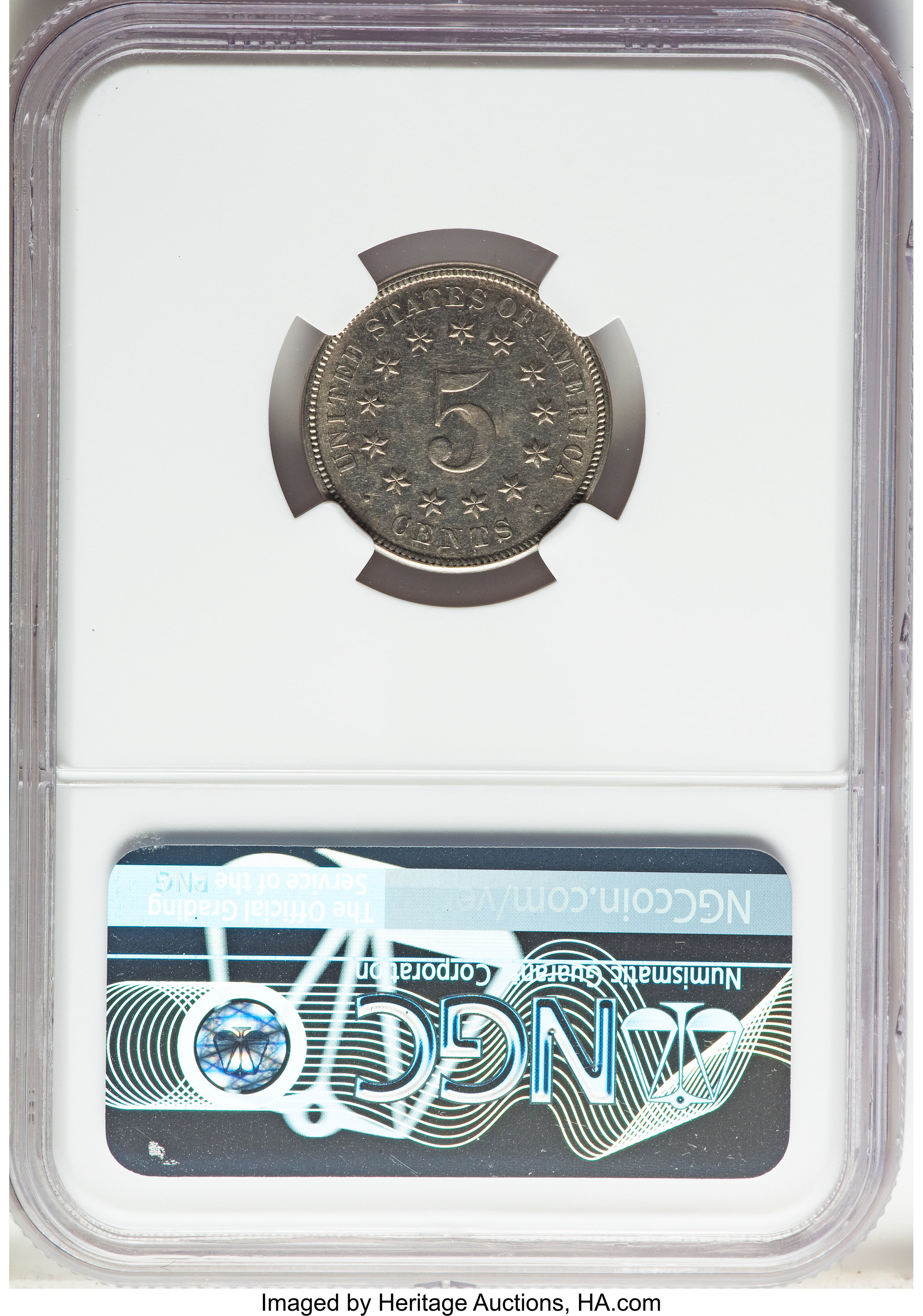 1879 5c PR61 thumbnail 2