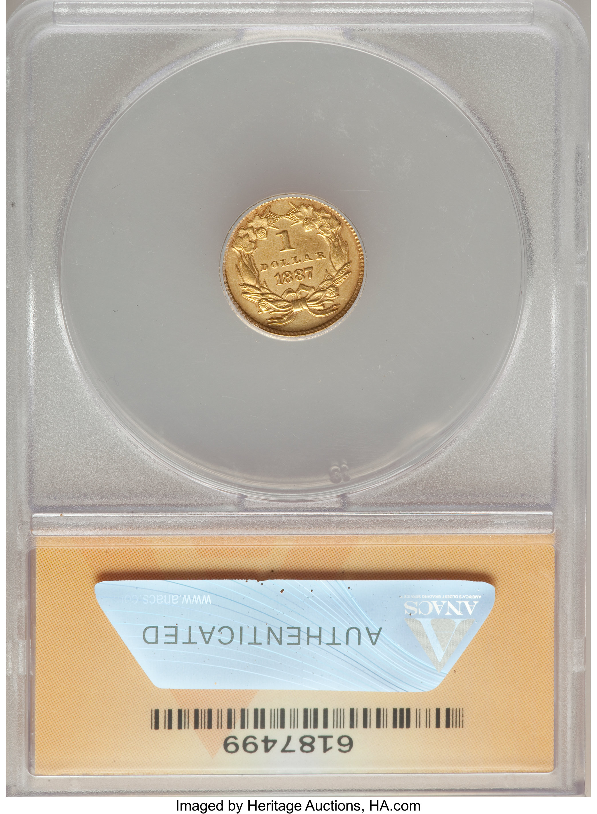 1887 G$1 VF30 thumbnail 6