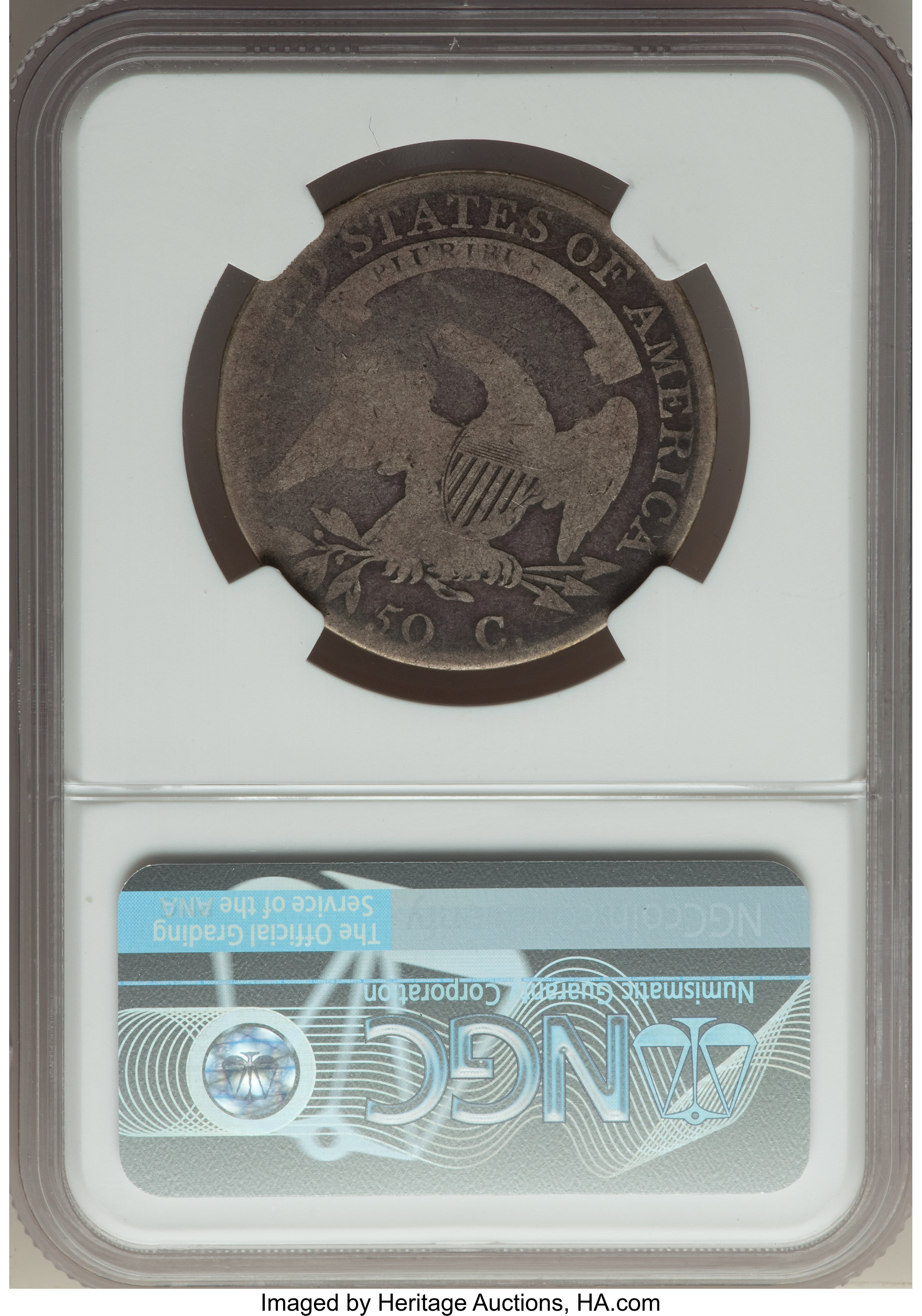 1807 50c Capped Bust, 50/20 AG3 thumbnail 2