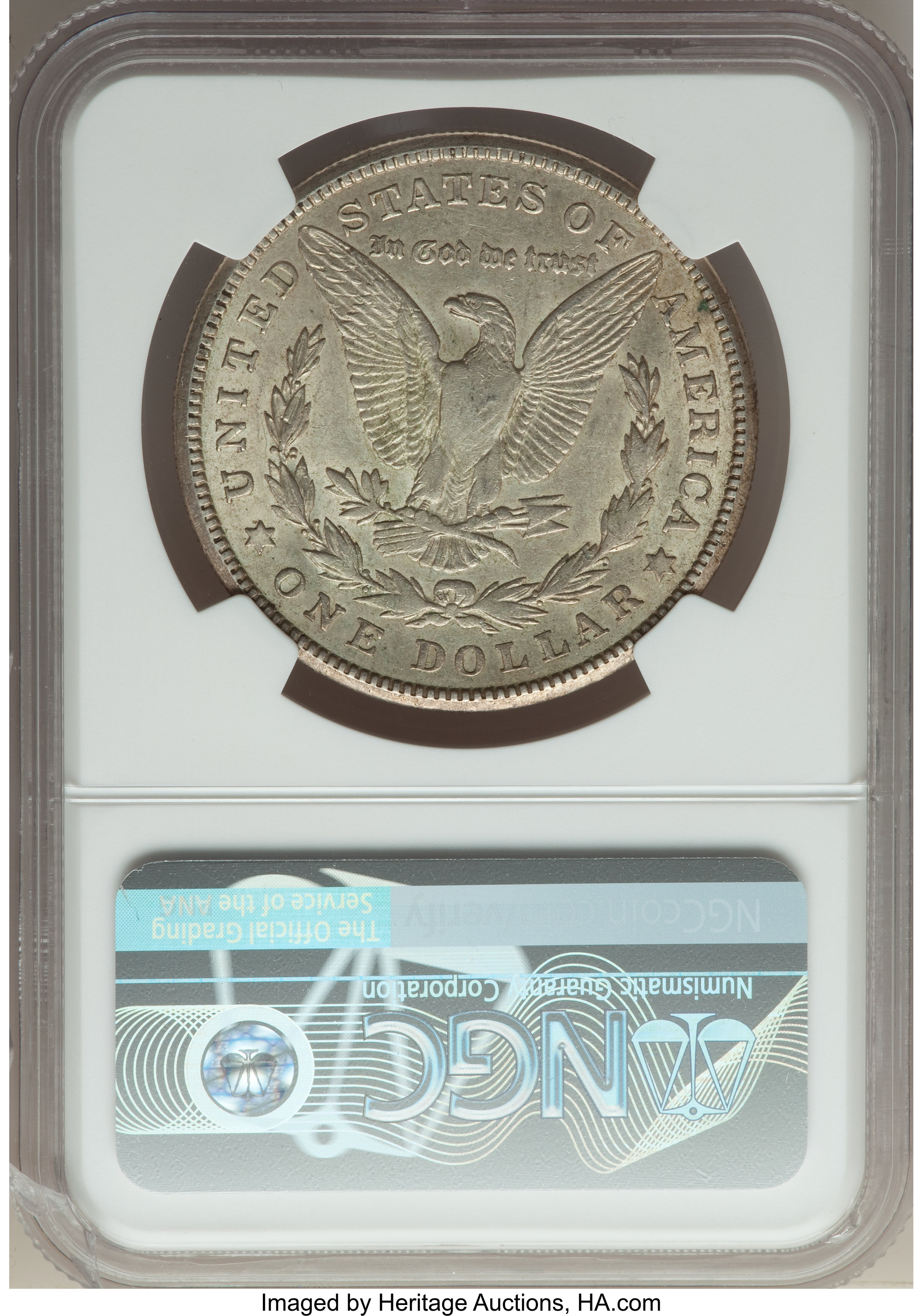 1921-S $1  BU Scratch, VAM-6A AU50 CAC thumbnail 9