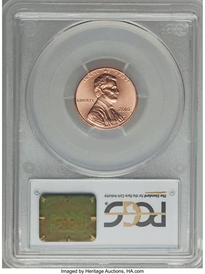 image for: 2010-D 1C MS67 Red PCGS. PCGS Population: (12/0 and 1/0+). NGC Census: (0/0 and 0/0+). CDN: $210 Whsle. Bid for problem-fre...