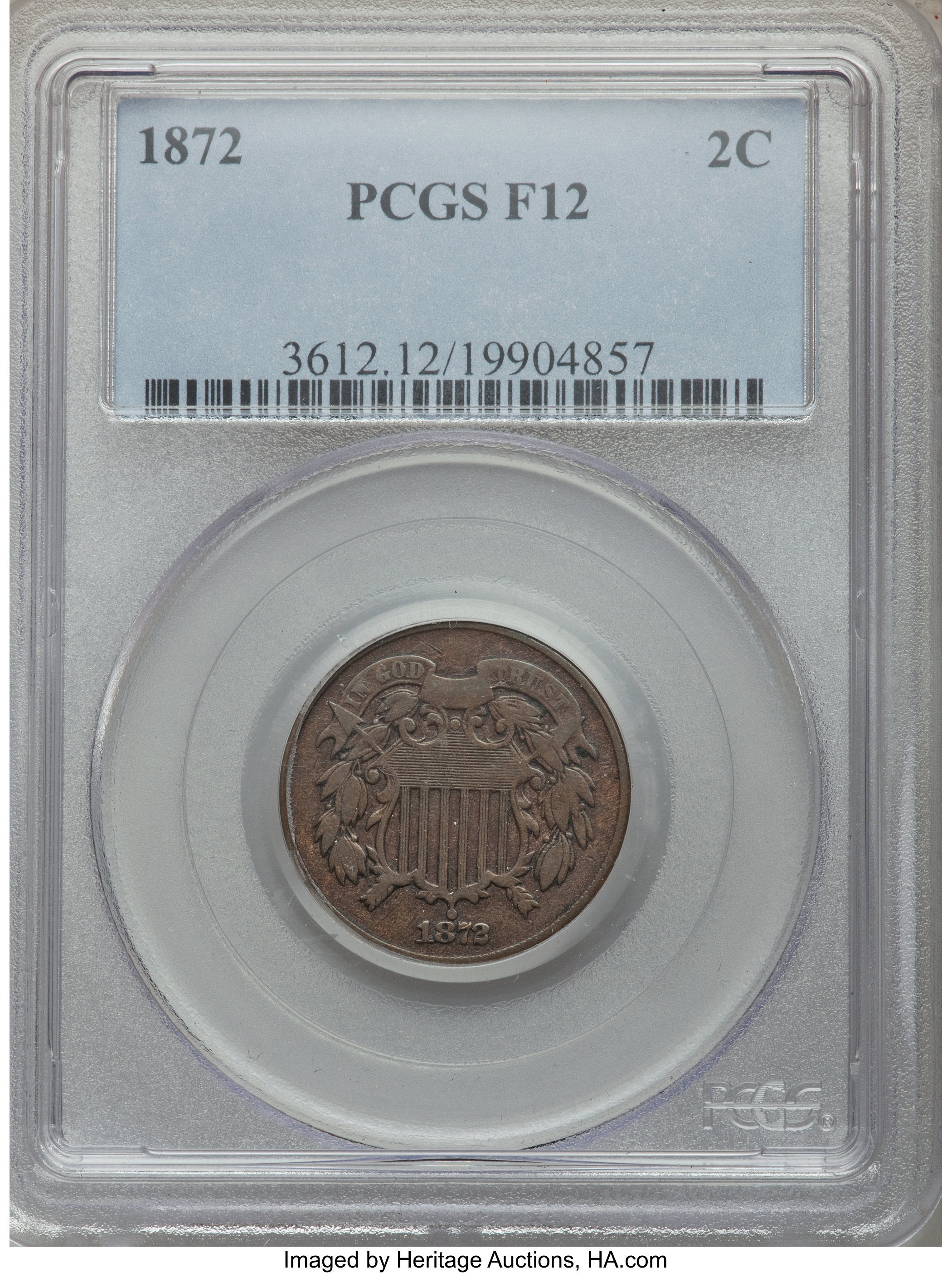 1872 2C Fine 12 PCGS. PCGS Population: (48/436). NGC Census: (31/199). CDN: $400 Whsle. Bid for problem-free NGC/PCGS Fine ...