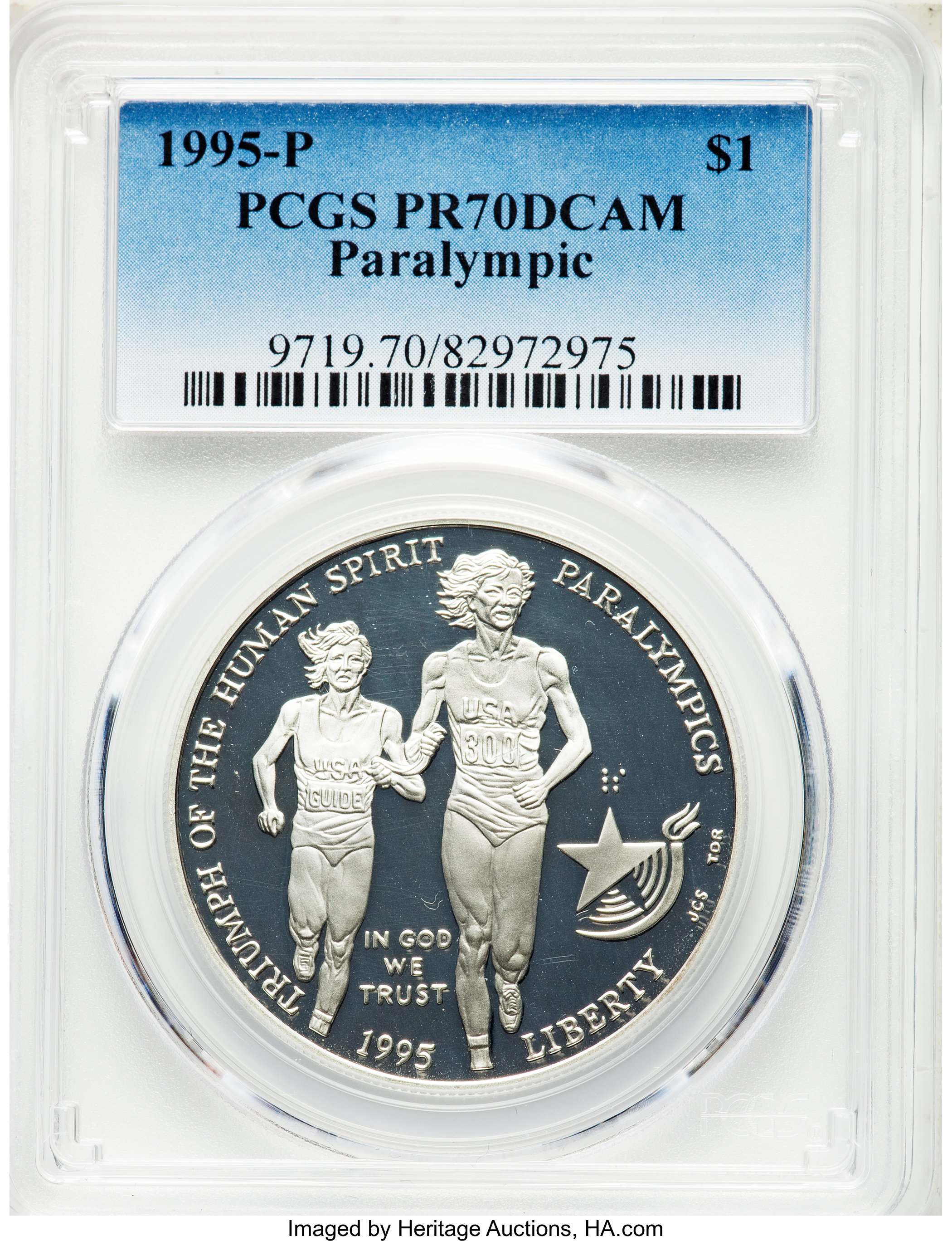 1995-P $1 Paralympics PR70 Deep Cameo PCGS. PCGS Population: (121). NGC Census: (52). CDN: $110 Whsle. Bid for problem-free...