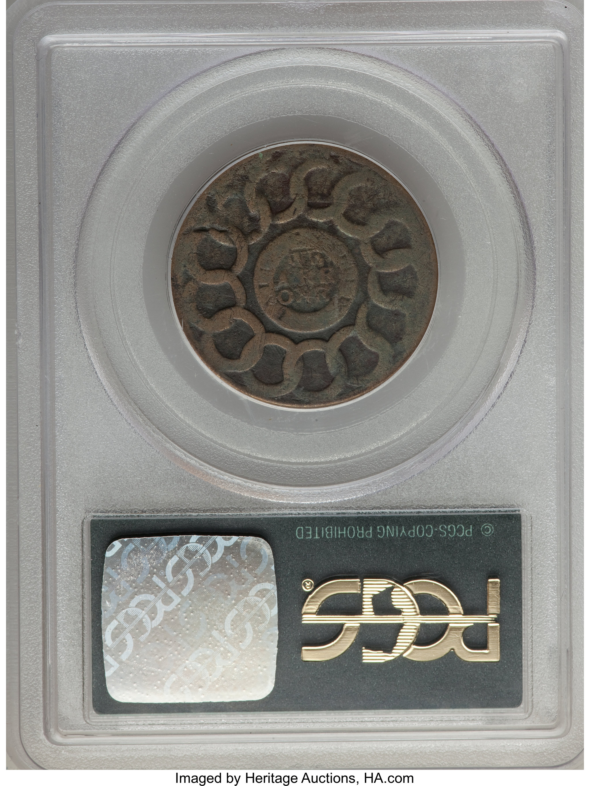 1787 Fugio 1c 4 Cinquefoils, UNITED STATES MS BN AG2 BN thumbnail 6