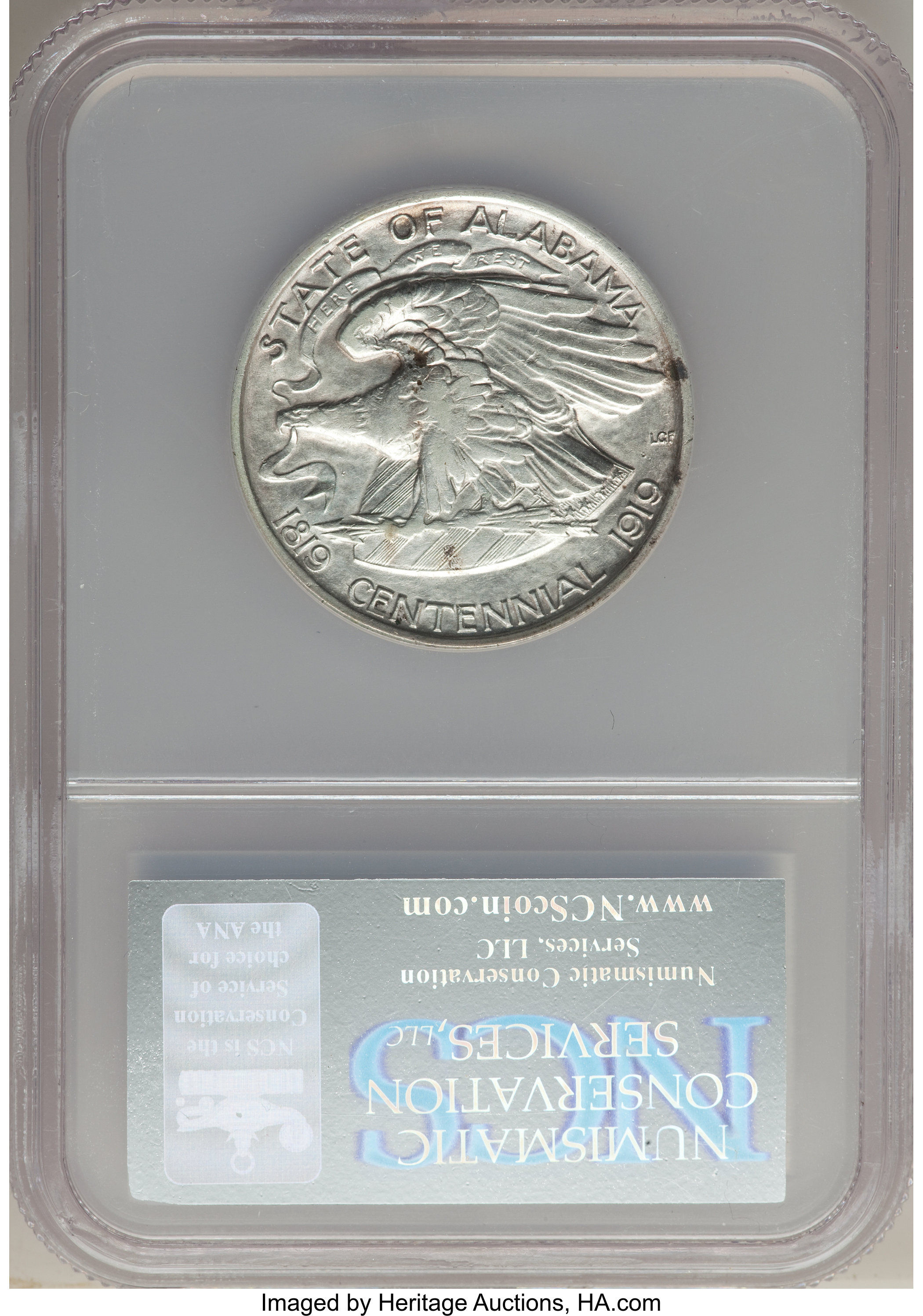 1921 50c Alabama XF40 CAC thumbnail 2