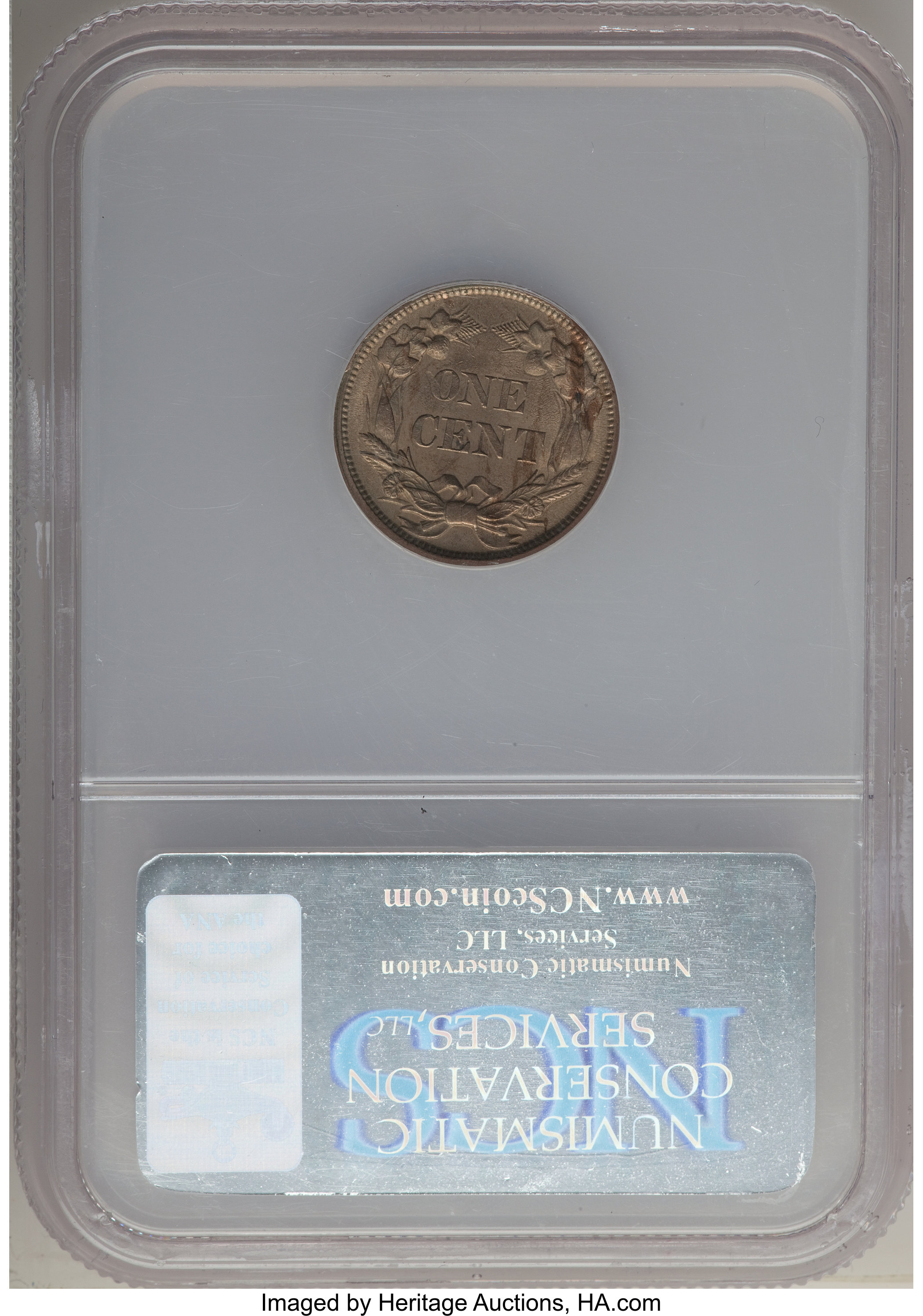 1858 1c Small Letters MS60 thumbnail 2