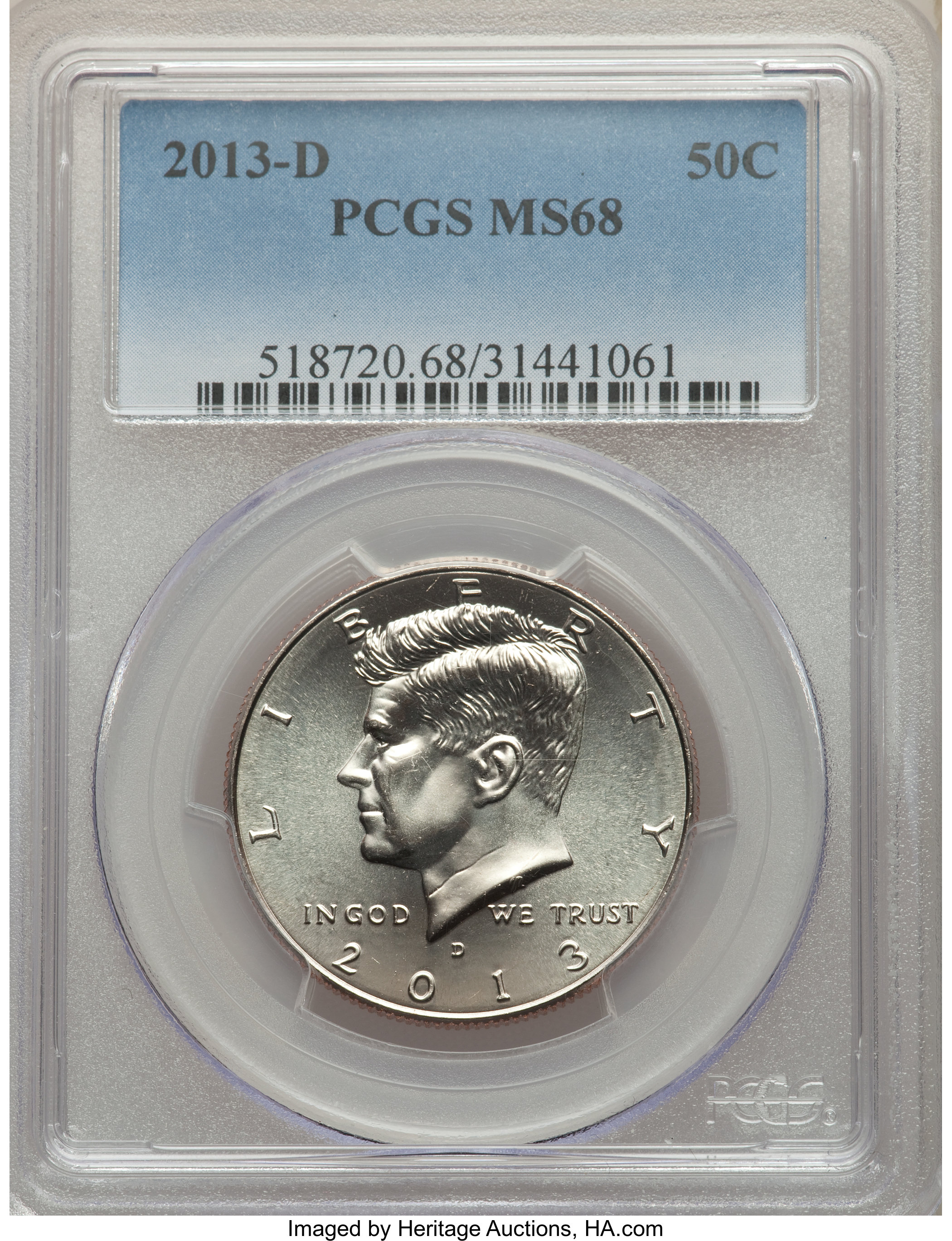 image for: 2013-D 50C MS68 PCGS. PCGS Population: (58/0). NGC Census: (0/0).  ...
