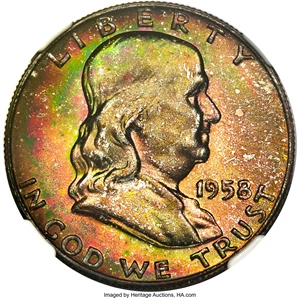 image for: 1958-D 50C MS66 NGC. CAC. NGC Census: (471/22). PCGS Population: (540/41). CDN: $55 Whsle. Bid for problem-free NGC/PCGS MS...