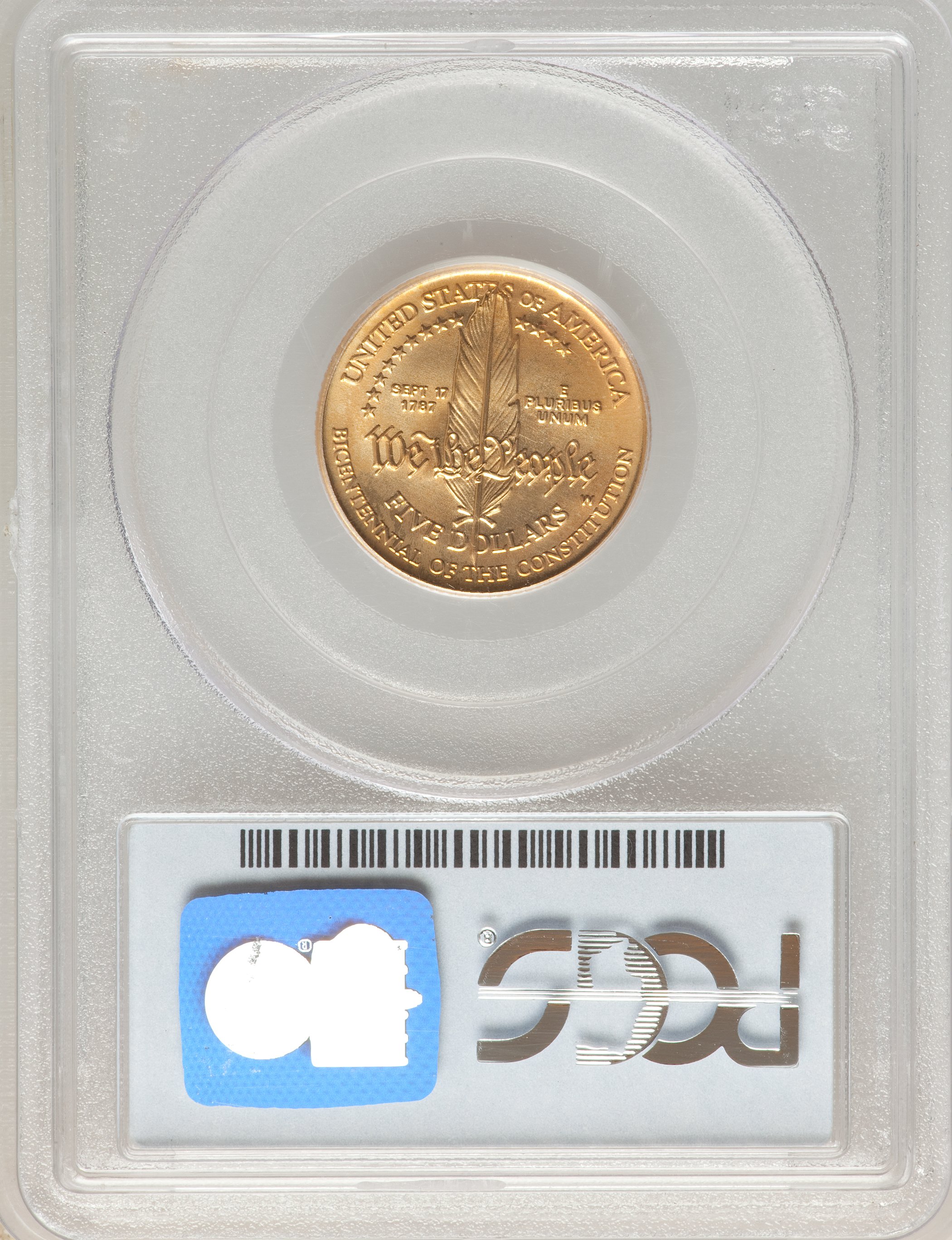1987-W G$5  Constitution Bicentennial MS70 thumbnail 18