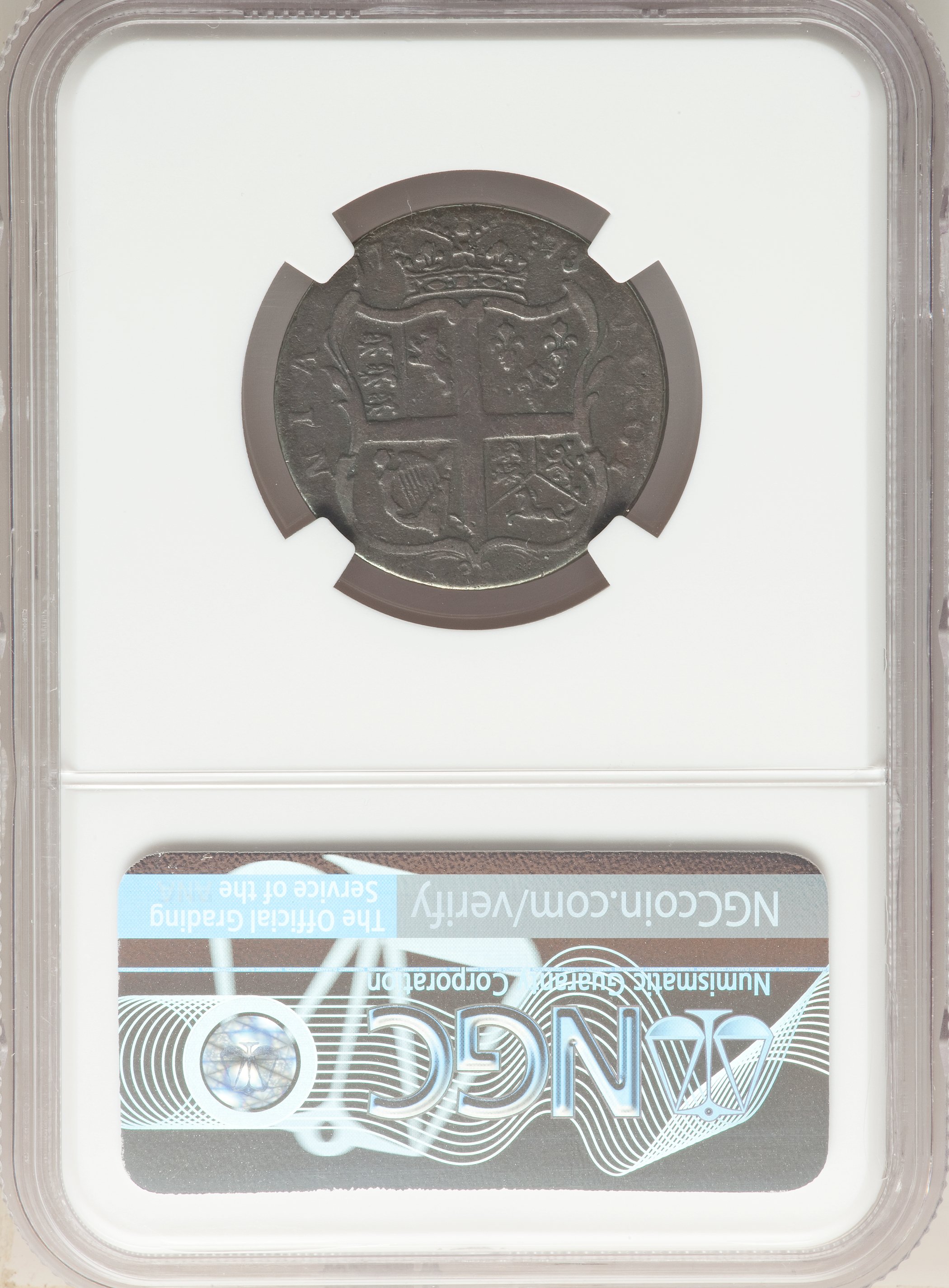 1773 1/2 P Virginia, Period After GEORGIVS MS BN VF20 BN thumbnail 2
