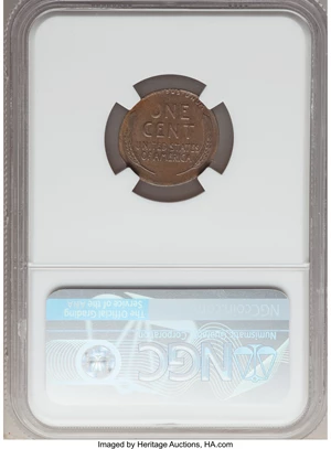 image for: 1946-S 1C Lincoln Cent -- Struck on Elliptical Planchet -- AU58 NGC. 2.7 Grams....