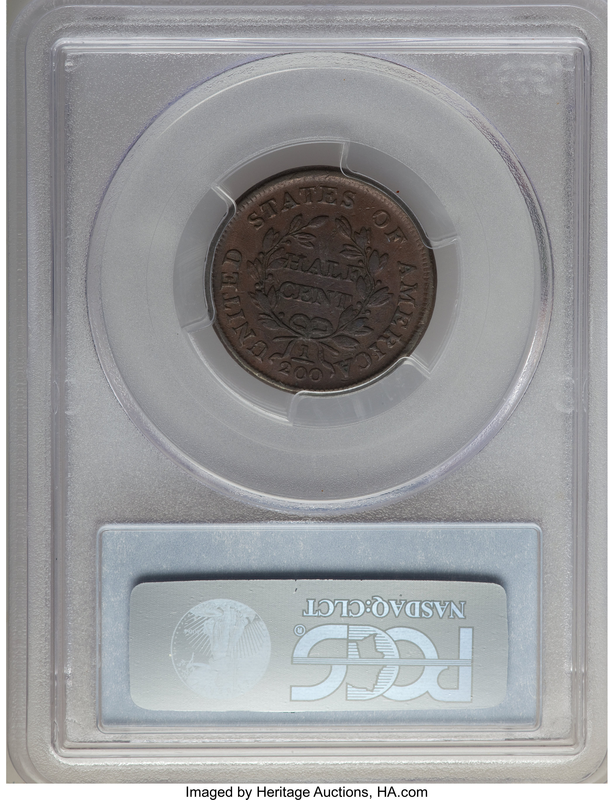 1804 1/2c Crosslet 4, Stems, C-9 MS BN F12 BN thumbnail 23