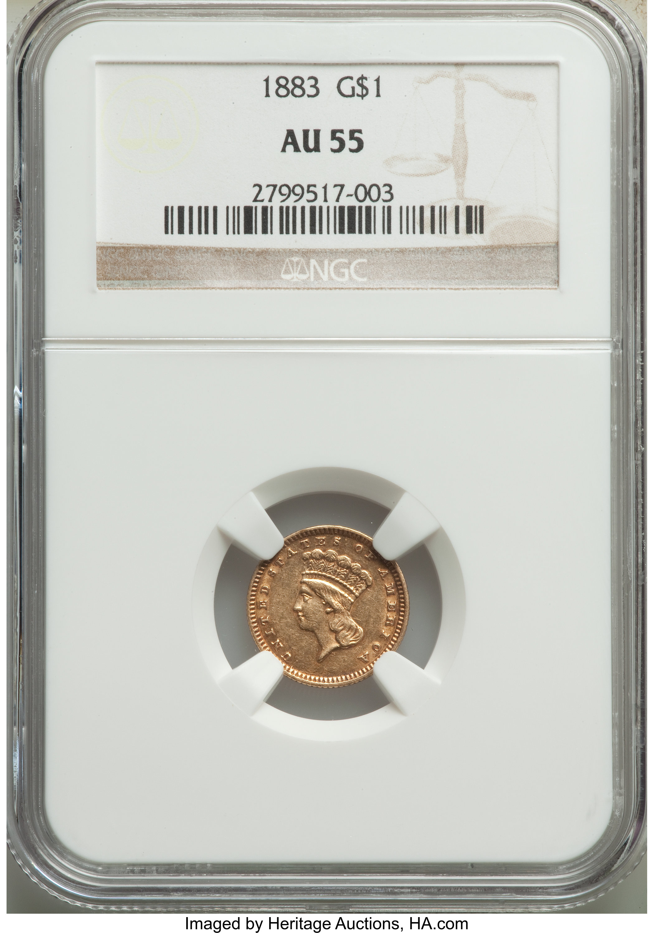 1883 G$1 VF20 thumbnail 10