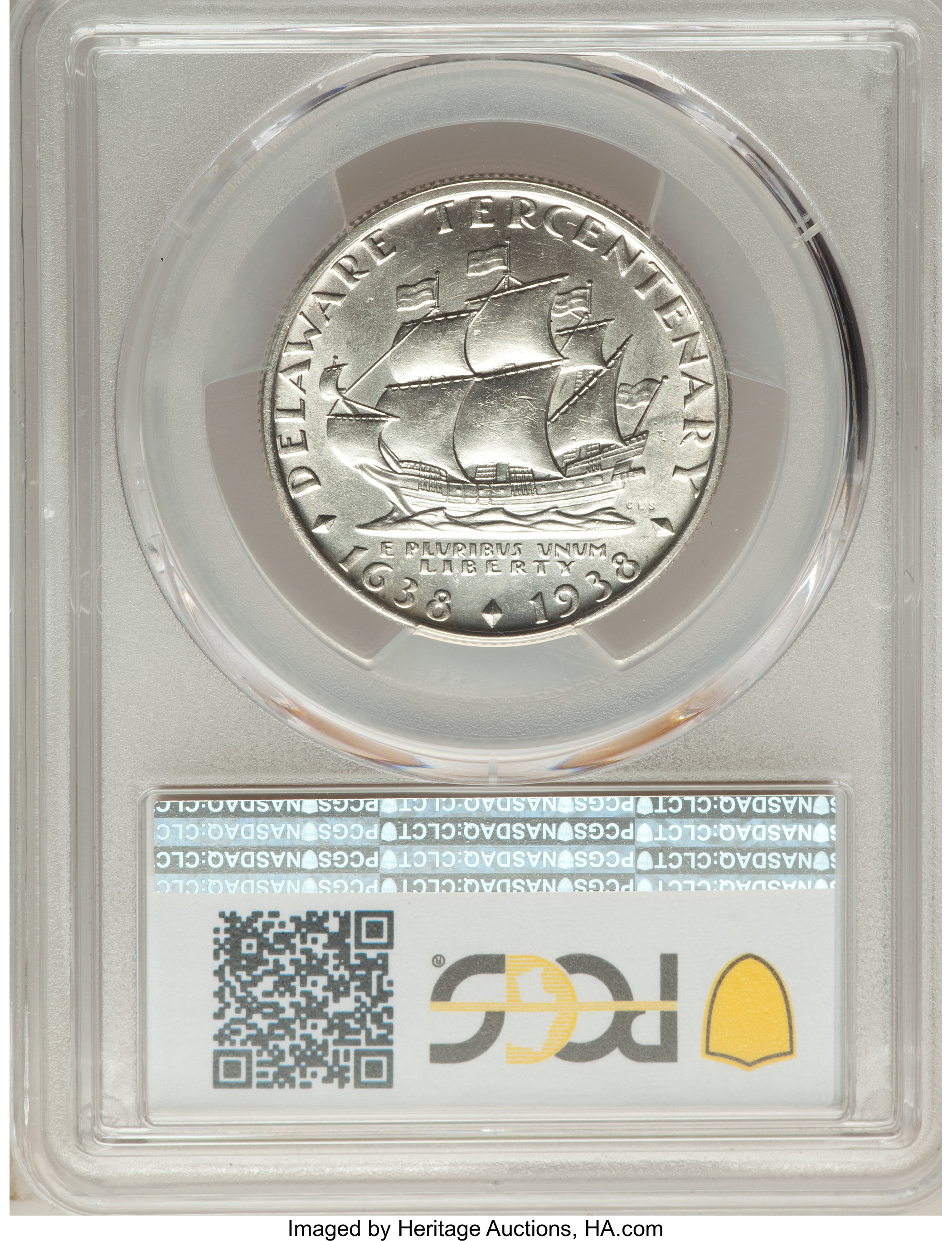 1936 50c Delaware AU58 thumbnail 4