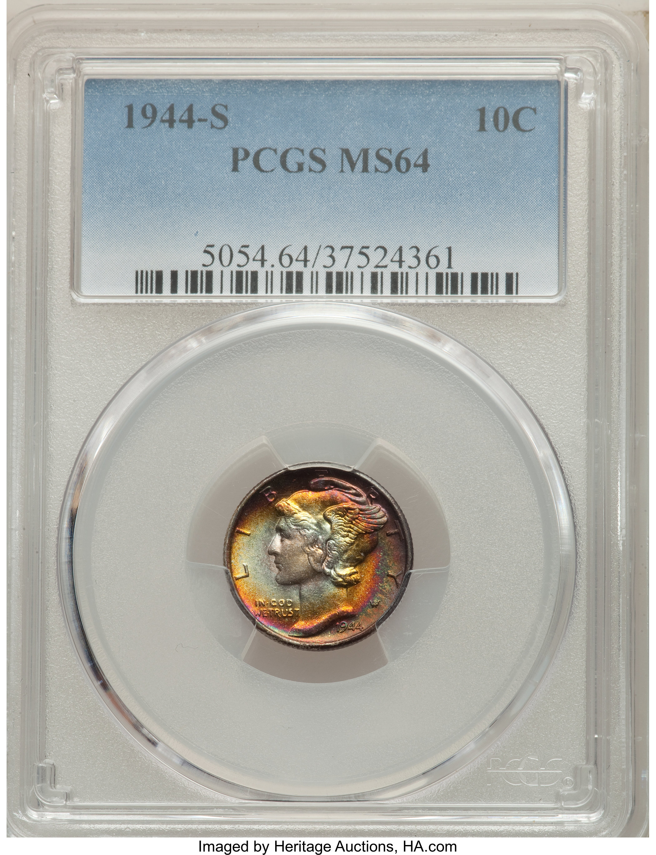1944-S 10c MS64 thumbnail 3