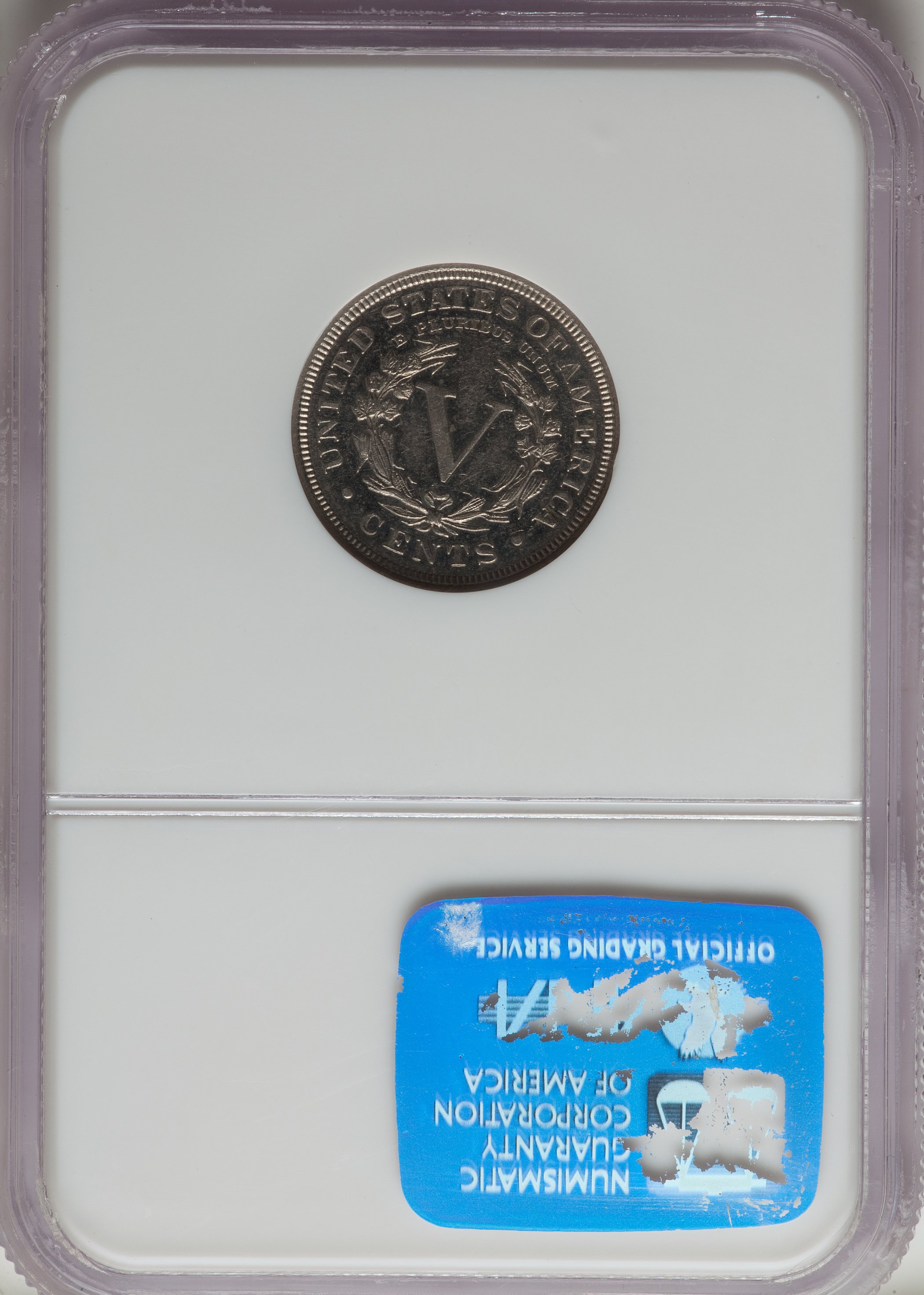 1892 5c AU53 thumbnail 2