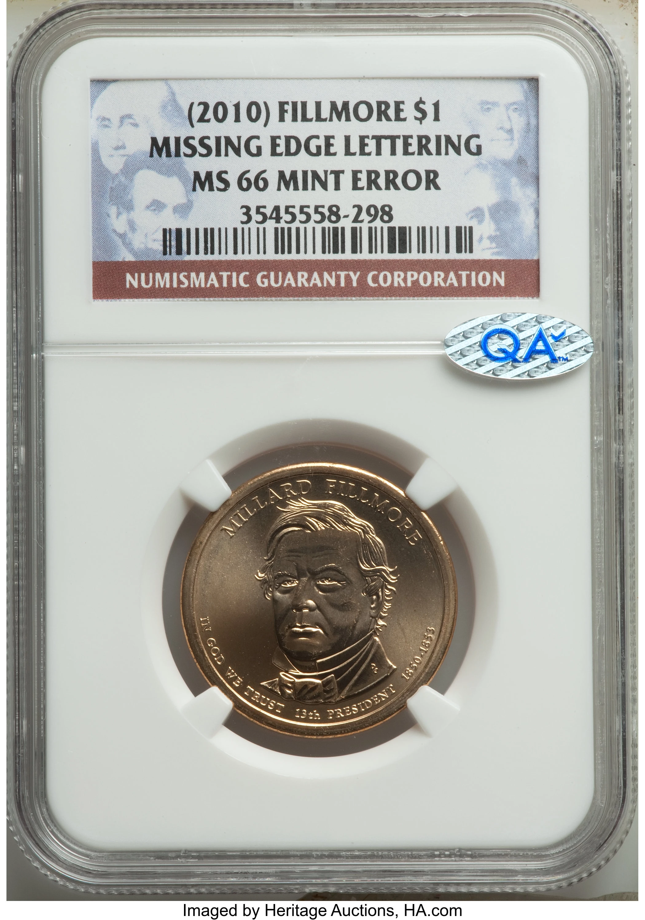 Millard Fillmore Dollar Coin